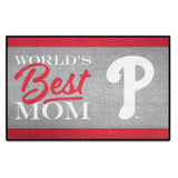 Philadelphia Phillies World's Best Mom Starter Mat Accent Rug - 19in. x 30in.