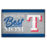 Texas Rangers World's Best Mom Starter Mat Accent Rug - 19in. x 30in.