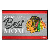 Chicago Blackhawks World's Best Mom Starter Mat Accent Rug - 19in. x 30in.