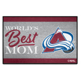 Colorado Avalanche World's Best Mom Starter Mat Accent Rug - 19in. x 30in.