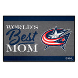 Columbus Blue Jackets World's Best Mom Starter Mat Accent Rug - 19in. x 30in.