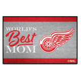 Detroit Red Wings World's Best Mom Starter Mat Accent Rug - 19in. x 30in.