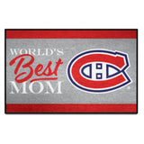 Montreal Canadiens World's Best Mom Starter Mat Accent Rug - 19in. x 30in.