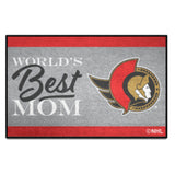 Ottawa Senators World's Best Mom Starter Mat Accent Rug - 19in. x 30in.