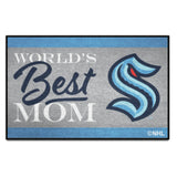 Seattle Kraken World's Best Mom Starter Mat Accent Rug - 19in. x 30in.