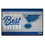 St. Louis Blues World's Best Mom Starter Mat Accent Rug - 19in. x 30in.