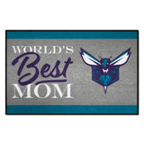 Charlotte Hornets World's Best Mom Starter Mat Accent Rug - 19in. x 30in.