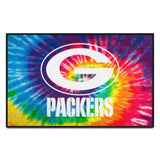 Green Bay Packers Tie Dye Starter Mat Accent Rug - 19in. x 30in.