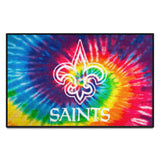 New Orleans Saints Tie Dye Starter Mat Accent Rug - 19in. x 30in.