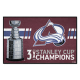 Colorado Avalanche Dynasty Starter Mat Accent Rug - 19in. x 30in.