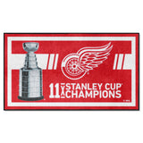 Detroit Red Wings Dynasty 3ft. x 5ft. Plush Area Rug
