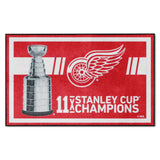 Detroit Red Wings Dynasty 4ft. x 6ft. Plush Area Rug