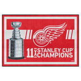 Detroit Red Wings Dynasty 5ft. x 8ft. Plush Area Rug