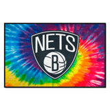 Brooklyn Nets Tie Dye Starter Mat Accent Rug - 19in. x 30in.