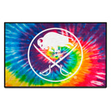 Buffalo Sabres Tie Dye Starter Mat Accent Rug - 19in. x 30in.