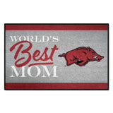 Arkansas Razorbacks World's Best Mom Starter Mat Accent Rug - 19in. x 30in.