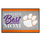 Clemson Tigers World's Best Mom Starter Mat Accent Rug - 19in. x 30in.