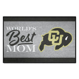 Colorado Buffaloes World's Best Mom Starter Mat Accent Rug - 19in. x 30in.