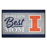 Illinois Illini World's Best Mom Starter Mat Accent Rug - 19in. x 30in.