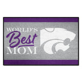 Kansas State Wildcats World's Best Mom Starter Mat Accent Rug - 19in. x 30in.
