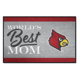 Louisville Cardinals World's Best Mom Starter Mat Accent Rug - 19in. x 30in.