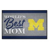 Michigan Wolverines World's Best Mom Starter Mat Accent Rug - 19in. x 30in.