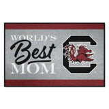 South Carolina Gamecocks World's Best Mom Starter Mat Accent Rug - 19in. x 30in.