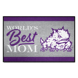 TCU Horned Frogs World's Best Mom Starter Mat Accent Rug - 19in. x 30in.