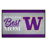 Washington Huskies World's Best Mom Starter Mat Accent Rug - 19in. x 30in.
