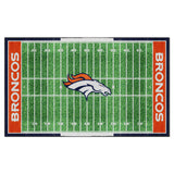 Denver Broncos 6 ft. x 10 ft. Plush Area Rug