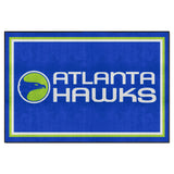NBA Retro Atlanta Hawks 5ft. x 8 ft. Plush Area Rug