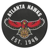 NBA Retro Atlanta Hawks Roundel Rug - 27in. Diameter