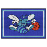 NBA Retro Charlotte Hornets 5ft. x 8 ft. Plush Area Rug