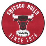 NBA Retro Chicago Bulls Roundel Rug - 27in. Diameter