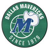 NBA Retro Dallas Mavericks Roundel Rug - 27in. Diameter
