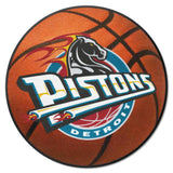 NBA Retro Detroit Pistons Basketball Rug - 27in. Diameter