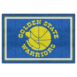 NBA Retro Golden State Warriors 5ft. x 8 ft. Plush Area Rug