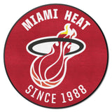 NBA Retro Miami Heat Roundel Rug - 27in. Diameter