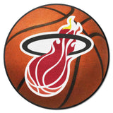 NBA Retro Miami Heat Basketball Rug - 27in. Diameter