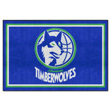 NBA Retro Minnesota Timberwolves 5ft. x 8 ft. Plush Area Rug