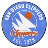 NBA Retro San Diego Clippers Roundel Rug - 27in. Diameter