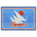 NBA Retro San Diego Clippers 5ft. x 8 ft. Plush Area Rug