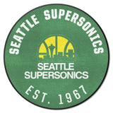 NBA Retro Seattle Supersonics Roundel Rug - 27in. Diameter