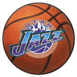 NBA Retro Utah Jazz Basketball Rug - 27in. Diameter
