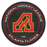 NHL Retro Atlanta Flames Hockey Puck Rug - 27in. Diameter