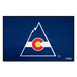 NHL Retro Colorado Rockies Starter Mat Accent Rug - 19in. x 30in.