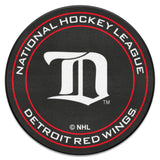 NHL Retro Detroit Red Wings Hockey Puck Rug - 27in. Diameter