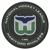 NHL Retro Hartford Whalers Hockey Puck Rug - 27in. Diameter