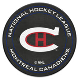 NHL Retro Montreal Canadiens Hockey Puck Rug - 27in. Diameter