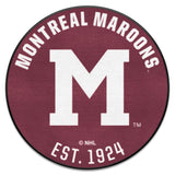 NHL Retro Montreal Maroons Roundel Rug - 27in. Diameter